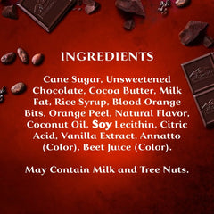 Intense Dark Blood Orange Dark Chocolate Bar