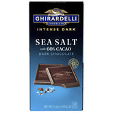 Intense Dark Sea Salt 60% Cacao Dark Chocolate Bar