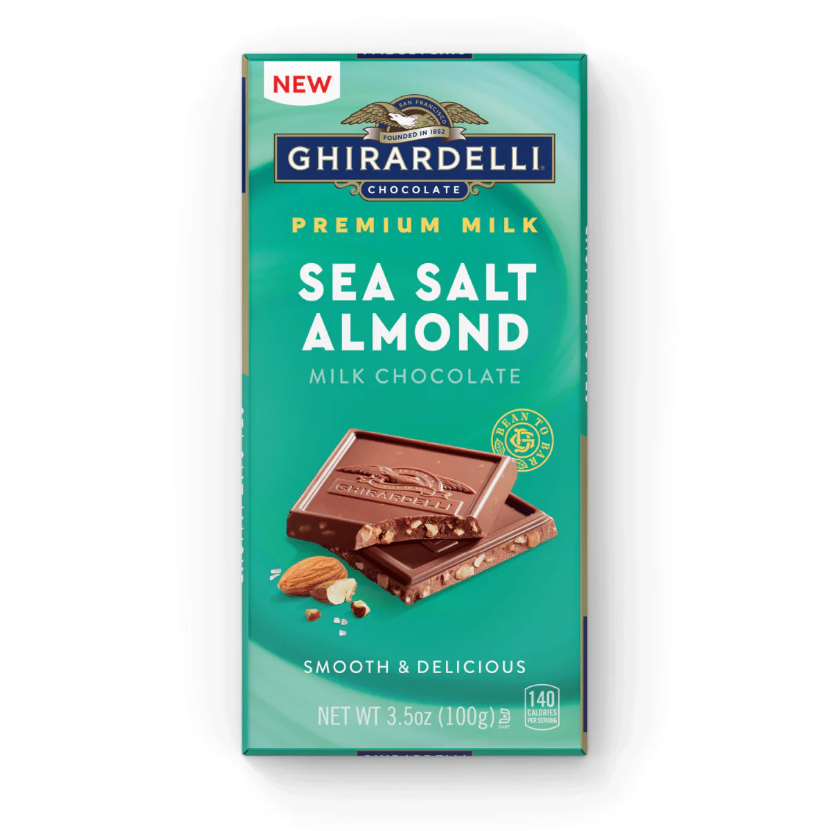 Milk Chocolate Sea Salt Almond Premium Milk Bar