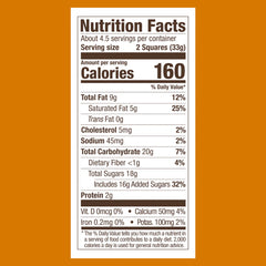 Milk Chocolate Caramel Waffle Cone SQUARES Medium Bag (Case of 6)
