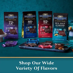 Intense Dark Sea Salt Almond Dark Chocolate Squares Case Pack (540 ct)
