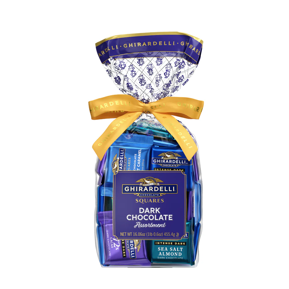 Dark Chocolate Assorted SQUARES Gift Bag 1lb