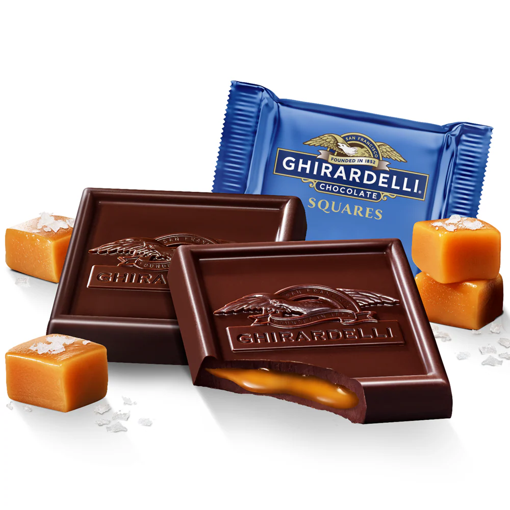 Dark Chocolate Sea Salt Caramel SQUARES Case Pack (430 ct)